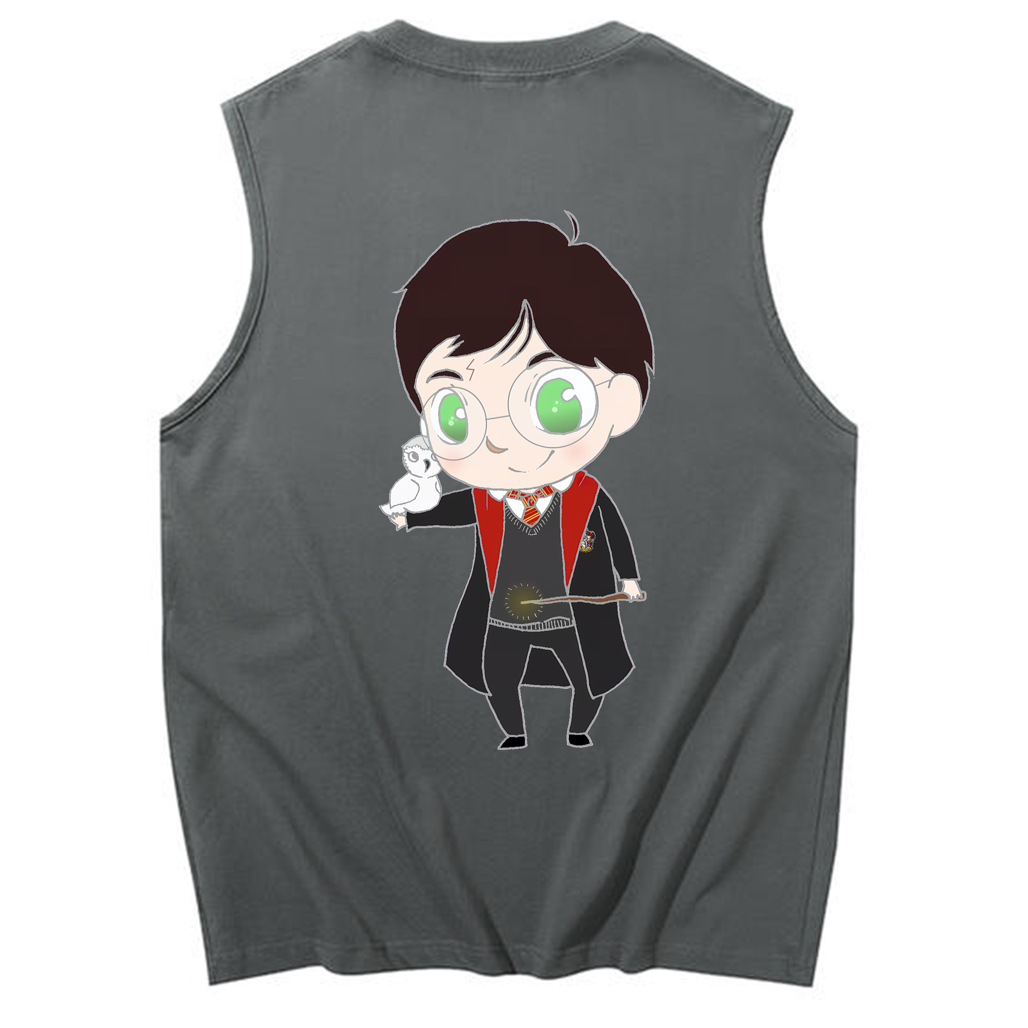 （画像用） Harry Potter ハリー・ポッターシリーズ コットン100％タンクトップ（背面プリント）